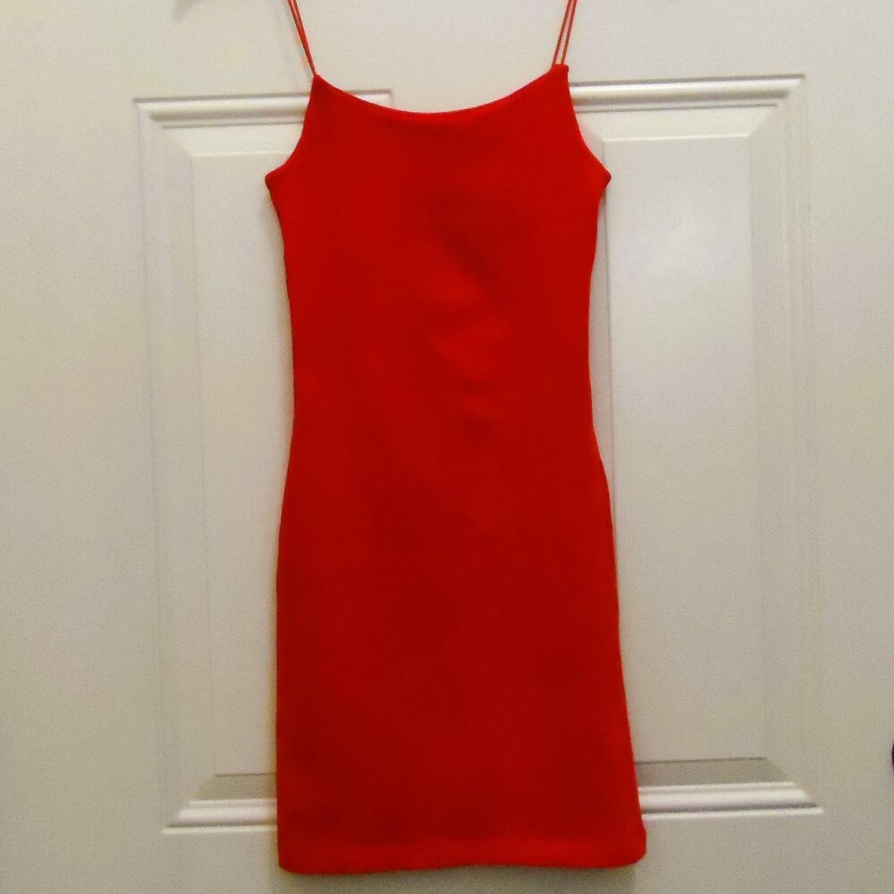Zara - Tight Bodycon  Mini Dress Red Size M